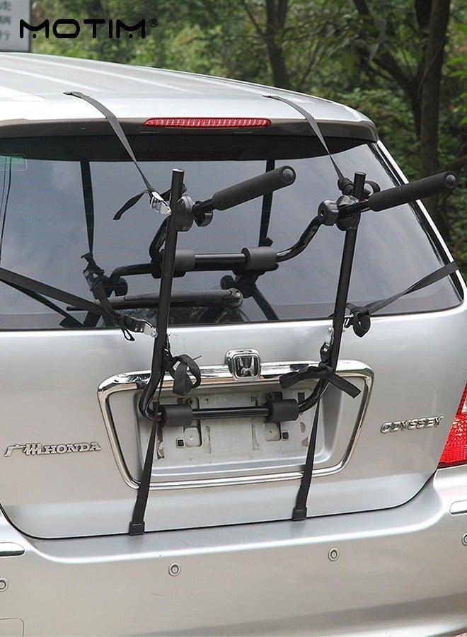 Motim Trunk-Mounted Bike Rack – Foldable 2-Bike Carrier for Car Boot, Universal Fit - Image 2
