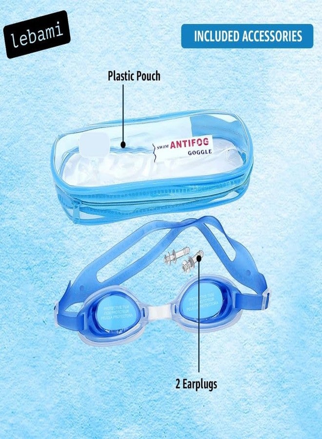 LEBAMI Swimming Kit for Unisex Adults & Kids | Goggles, Swim Cap, Nose Clip, Ear Plugs | Accessories for Swimming, Water Sports(Rainbow) - Image 5