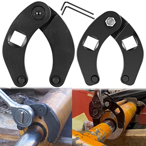 Sunluway 1266 Adjustable Gland Nut wrench & 7463 Small Adjustable Gland Nut Wrench Universal for Hydraulic Cylinders on Most Farm & Construction Equipment, Remove Gland Nuts Easily - Image 1