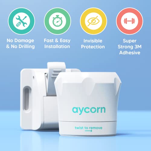 AYCORN Safety Magnetic Child Locks for Cabinets 10 Locks 2 Keys Baby Proofing Cabinet Locks for Doors and Drawers 10 Pack Easy Install No Screws or Drilling Toddler Child Proof Cabinet Latches - Image 3
