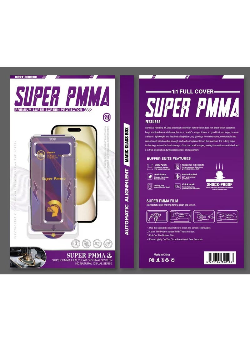Best Choice Screen Protector for iPhone 16 Pro Solid Plastic Privacy Easy install with anti-peep view protection Dual protection against scratches and prying eyes. Made of clear solid PMMA, it includes an alignment tool for bubble-free, dust-free installation. Designed to maintain your privacy without sacrificing usability.  - Image 3