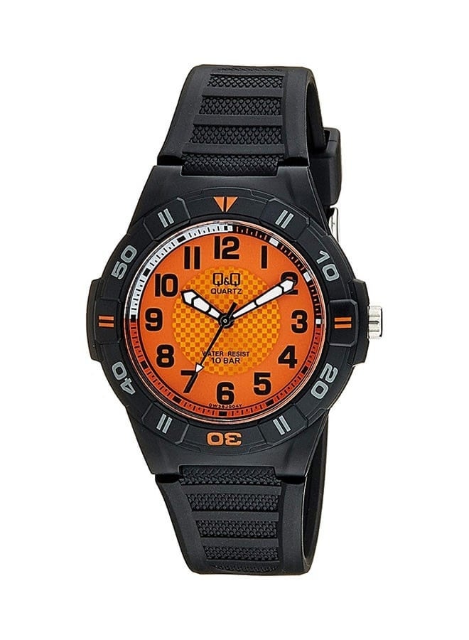Q&Q Men's Analog Quartz Watch GW36J004Y with Orange Dial - Image 1