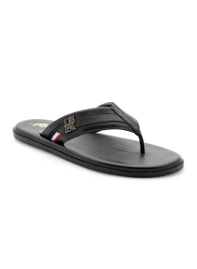 U.S. POLO ASSN. Men HENDRIK Black Slippers-(UK7)(US8)(2FD24409Z01) - Image 2