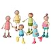 Giant bean Wooden Family Dolls Set of 7 for Dollhouse Dollhouse People Miniature Dollhouse Accessories Toy for Boys Girls Kids Pretend Play 3 Years up - Image 3