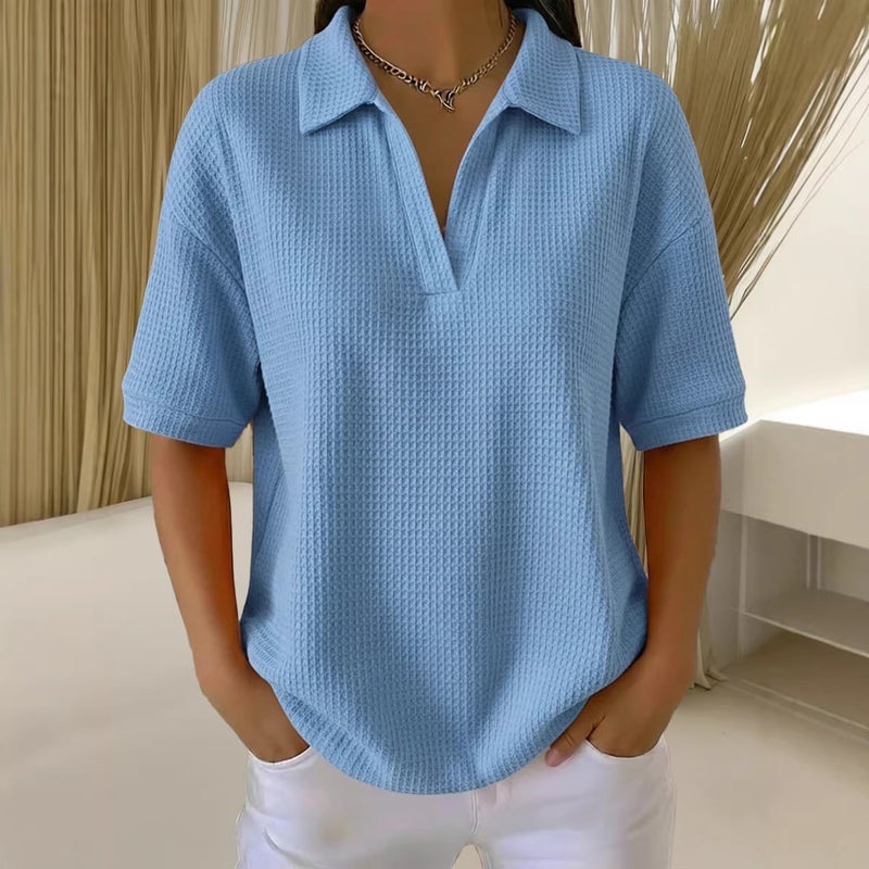 Women's Short Sleeve Polo Shirt - Image 4