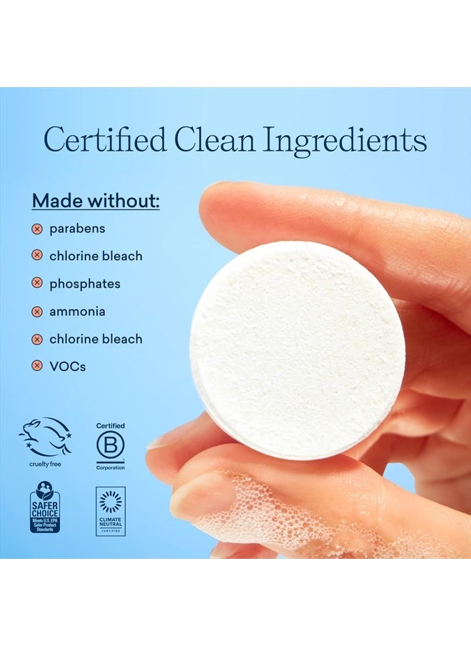 Blueland Toilet Bowl Cleaner Starter Set - Eco Friendly Products & Cleaning Supplies - No Harsh Chemicals, Plant-Based - Lemon Cedar - 14 tablets  - Image 4