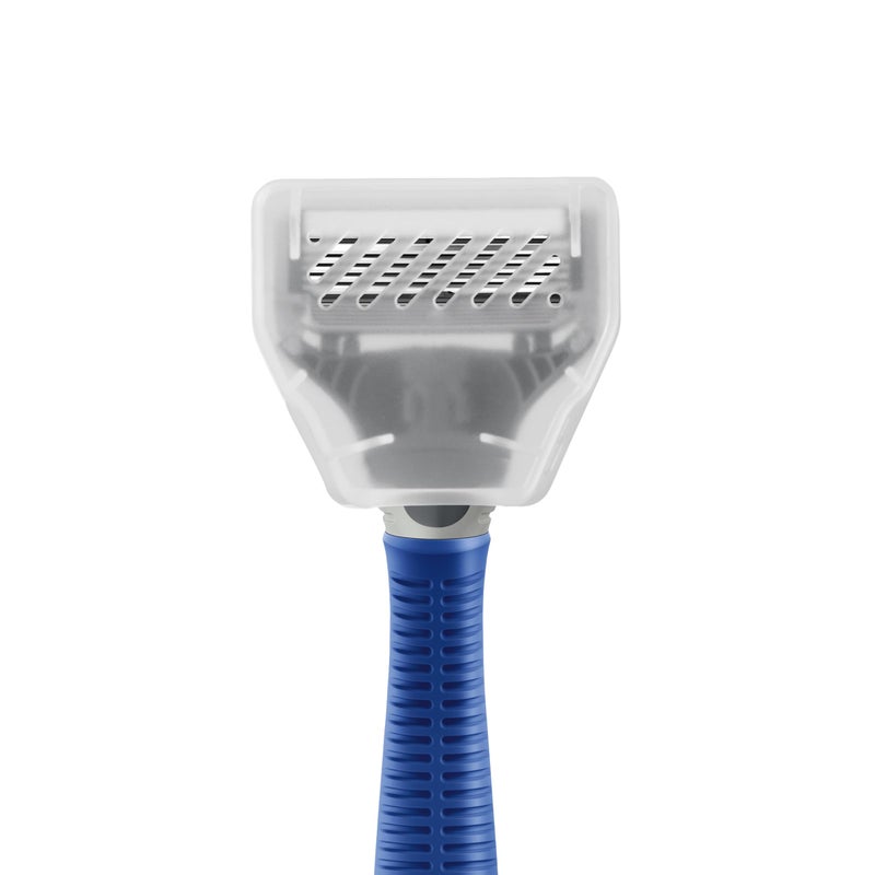 Harry's Original Shaving Kit for Men - Razor Handle, 3 Razor Blade Refills, Foaming Shave Gel, and Travel Blade Cover - German Engineered - Ocean Blue - Image 3