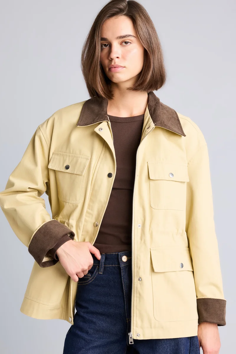 100% Cotton Regular Fit Shirt Collar Jacket