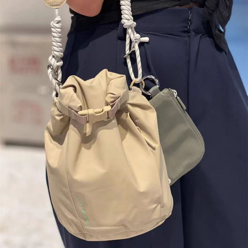 New Women'S Lightweight Bucket Bag Yoga Sports Fitness Small Crossbody Bag Simple Fortune Bag Live Broadcast - Image 3