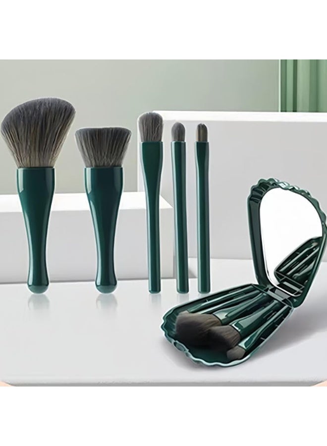 COZIESS مجموعة فرش مكياج صغيرة للسفر – مجموعة فرش تجميل محمولة - Image 2