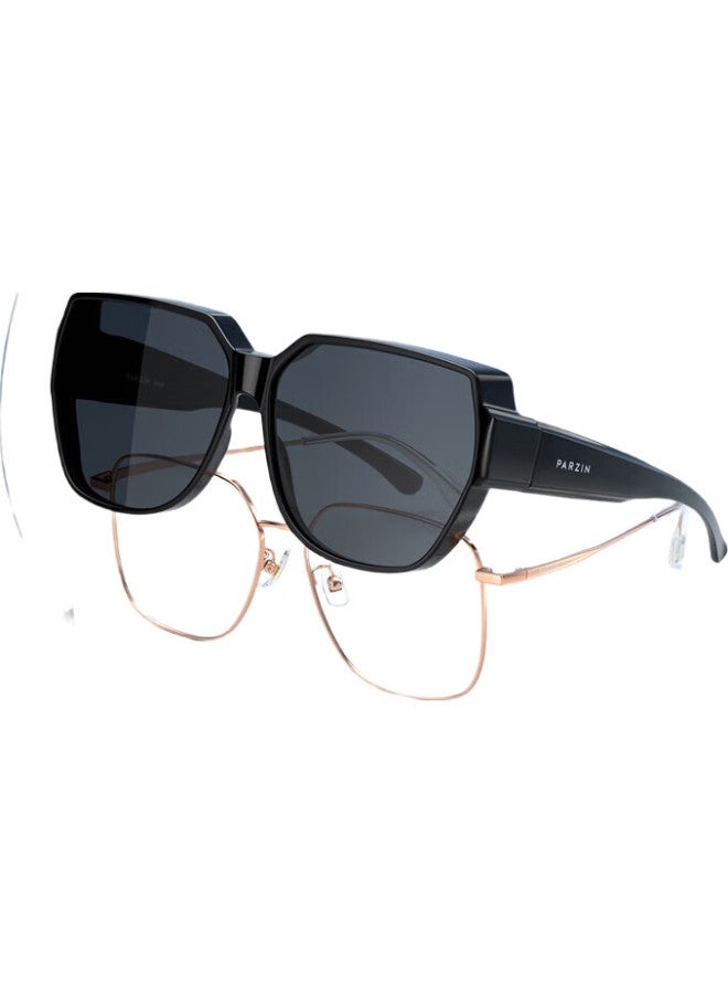 PARZIN (Parzin) [Can Be Fitted With Prescription Lenses] Polarized Sunglasses For Men And Women, Lightweight, Uv Protection, For Driving, Model 12107 - Image 2