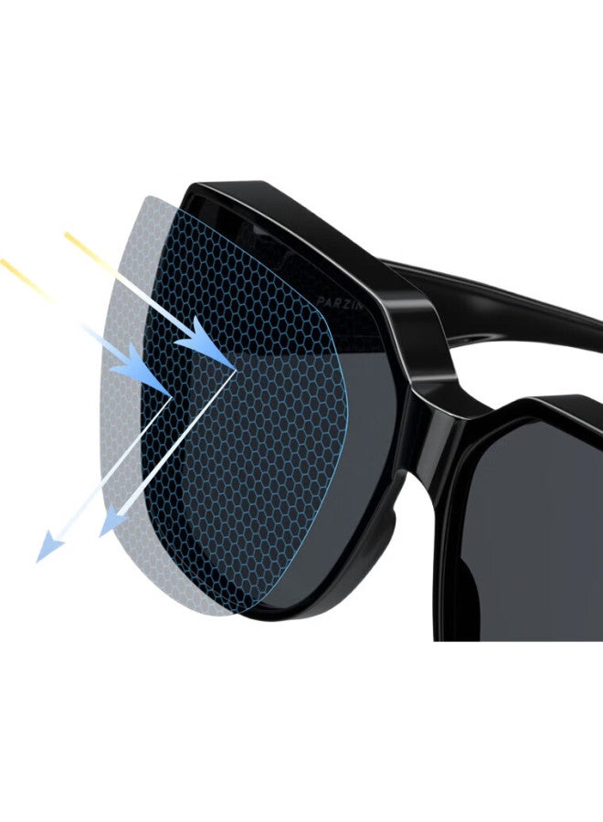 PARZIN (Parzin) [Can Be Fitted With Prescription Lenses] Polarized Sunglasses For Men And Women, Lightweight, Uv Protection, For Driving, Model 12107 - Image 3