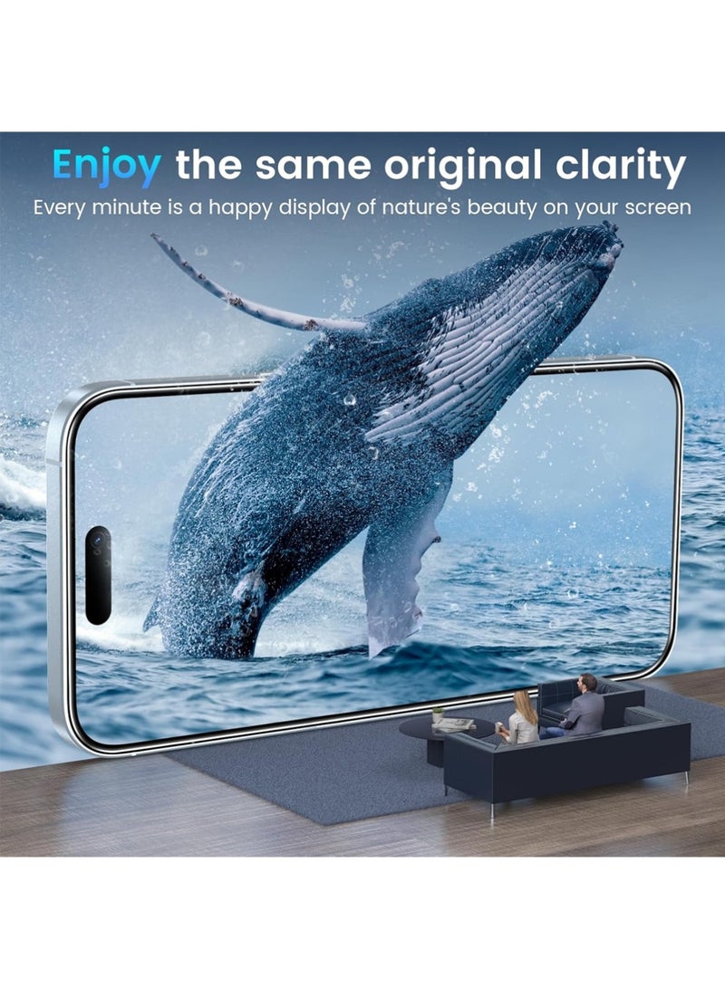 X-level Compatible for 3 Pack iPhone Air Screen Protector With 1 Set Camera Lens Protector, 2025 Upgrade 9H+ Premium Tempered Glass iPhone Air, Easy Installation Kits, 6.5 inch - Image 4