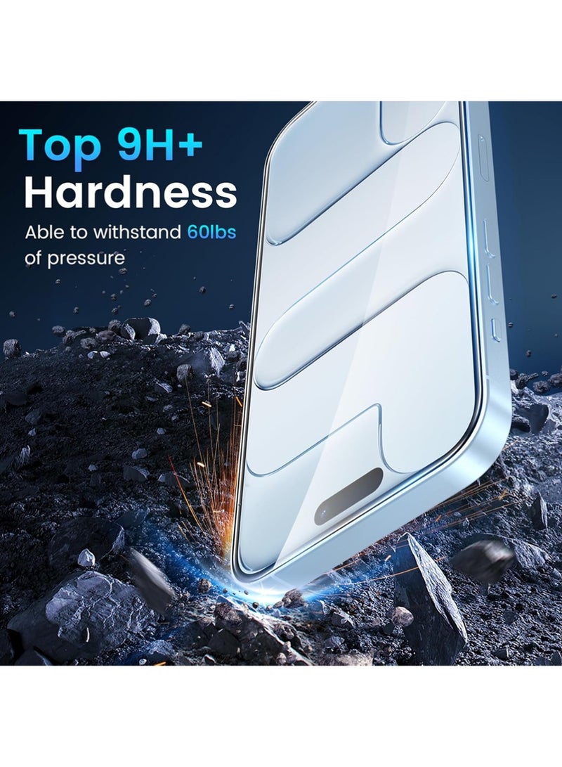 X-level Compatible for 3 Pack iPhone Air Screen Protector With 1 Set Camera Lens Protector, 2025 Upgrade 9H+ Premium Tempered Glass iPhone Air, Easy Installation Kits, 6.5 inch - Image 2