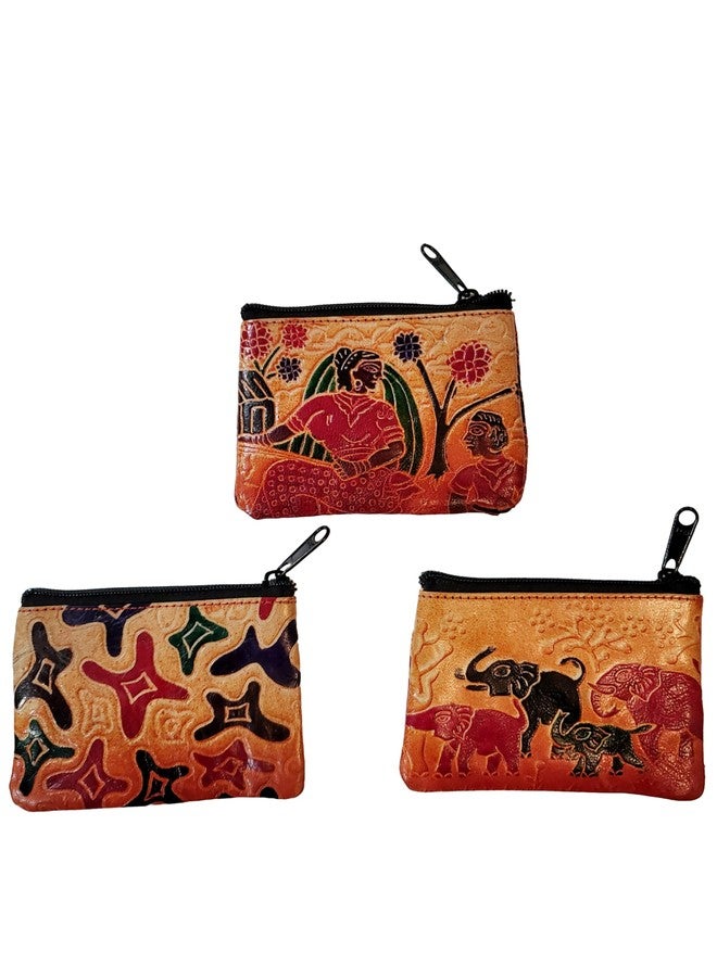 CLASSIQUE Shantiniketan Small Clutch Figure Printed Handpurse for Women (Pack of 3) - Image 1