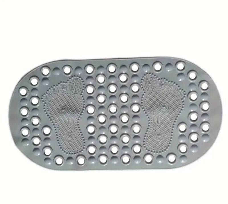 Anti-Slip Bathtub Mat with Suction Cups, Silicone Shower Floor Mat 65x35 cm, Waterproof Bathroom Safety Mat for Daily Use (One pack) - Image 1