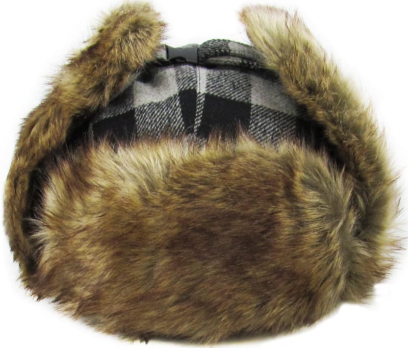 KBETHOS Lumberjack Plaid Aviator Trapper Hat Trooper Ear Flaps Ushanka Eskimo Cold - Image 5