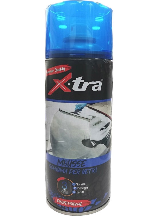 XTRA Glass Cleaning Foam (400 Ml) + Microfiber Glass Cloth (40X40 Cm)  - Image 2
