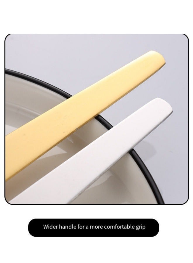 2 Pack Stainless Steel Spoons Long Handle Ice Cream Spoon Cake Dessert Spoon - Image 3