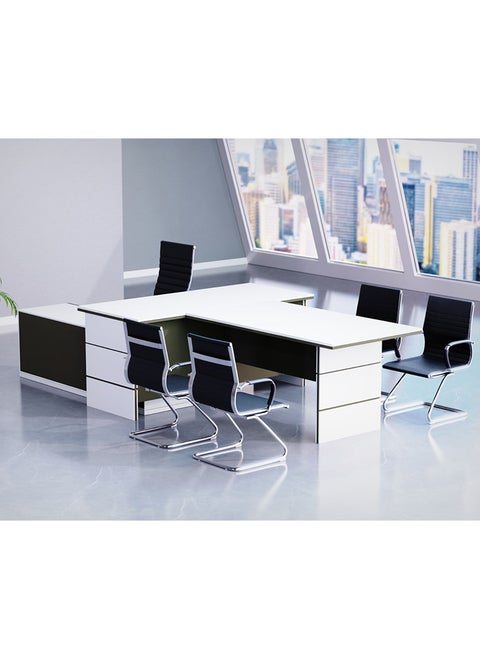 مكتب تنفيذي Mahmayi Premium White Lava Grey ED5-LSWLG مقاس 340 سم