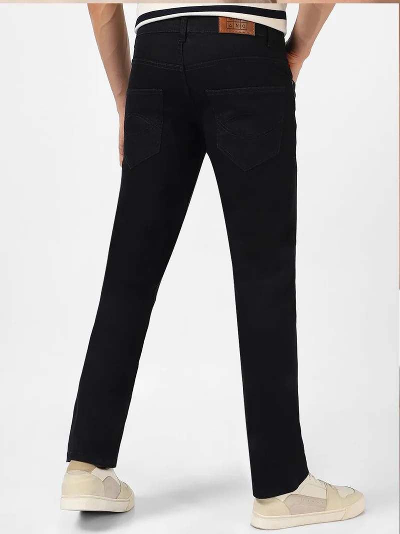 Urbano Fashion  Urbano Fashion Men's Black Washed Bootcut Jeans Stretchable  | Best Price UAE