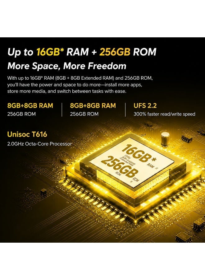 بينكو هاتف Benco S1 Plus بدون كاميرا وبدون GPS سعة 8GB+256GB رمادي داكن مع غلاف خلفي مجاني - Image 4