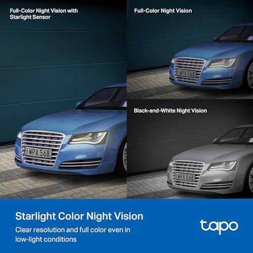 tapo كاميرا أمان خارجية TP-Link Tapo 2K QHD مع دوران/إمالة، رؤية 360°، تتبع الحركة، رؤية ليلية ملونة، كشف مجاني للأشخاص/المركبات/الحركة، تخزين سحابي وبطاقة SD، تسجيل على مدار الساعة، Tapo C520WS… - Image 4