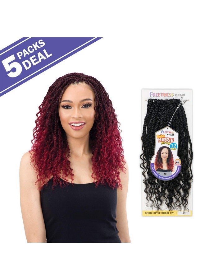 milkyway Freetress Crochet Braids Boho Hippie Braid 12" (5Pack 2) - Image 3