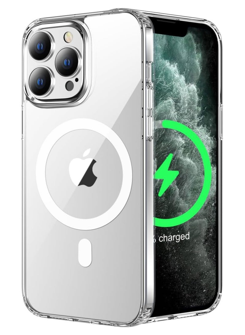 Magsafe Magsafe Case for iPhone 11 Pro Max Magsafe Clear Cover Magnetic Wireless Charging Support, Shockproof Protection, Scratch-Resistant for iPhone 11 Pro Max - Clear  - Image 1
