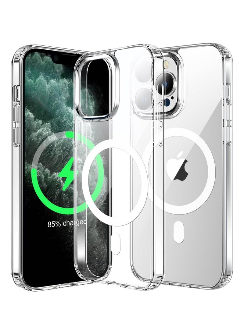 Magsafe Magsafe Case for iPhone 11 Pro Max Magsafe Clear Cover Magnetic Wireless Charging Support, Shockproof Protection, Scratch-Resistant for iPhone 11 Pro Max - Clear  - Image 3