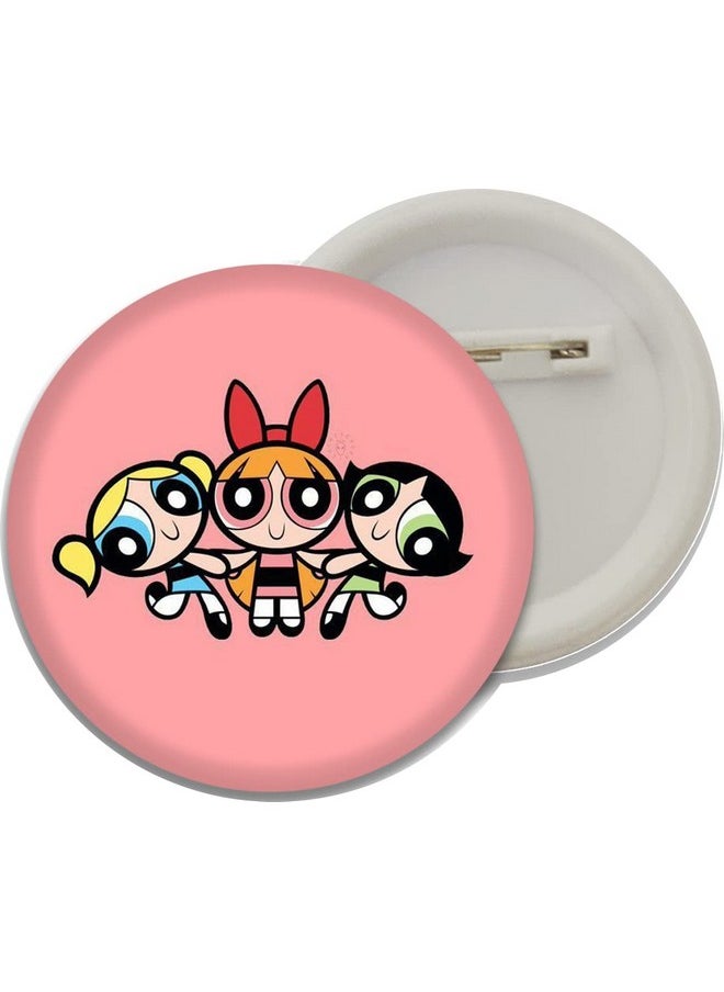 D2c D2C Powerpuff Girls | Animated Design of Cartoons Button Pin Badges for Kids and Girls Bags and Bag packs and Decorative Accessories (Pack of 5) (Multicolour)  - Image 3