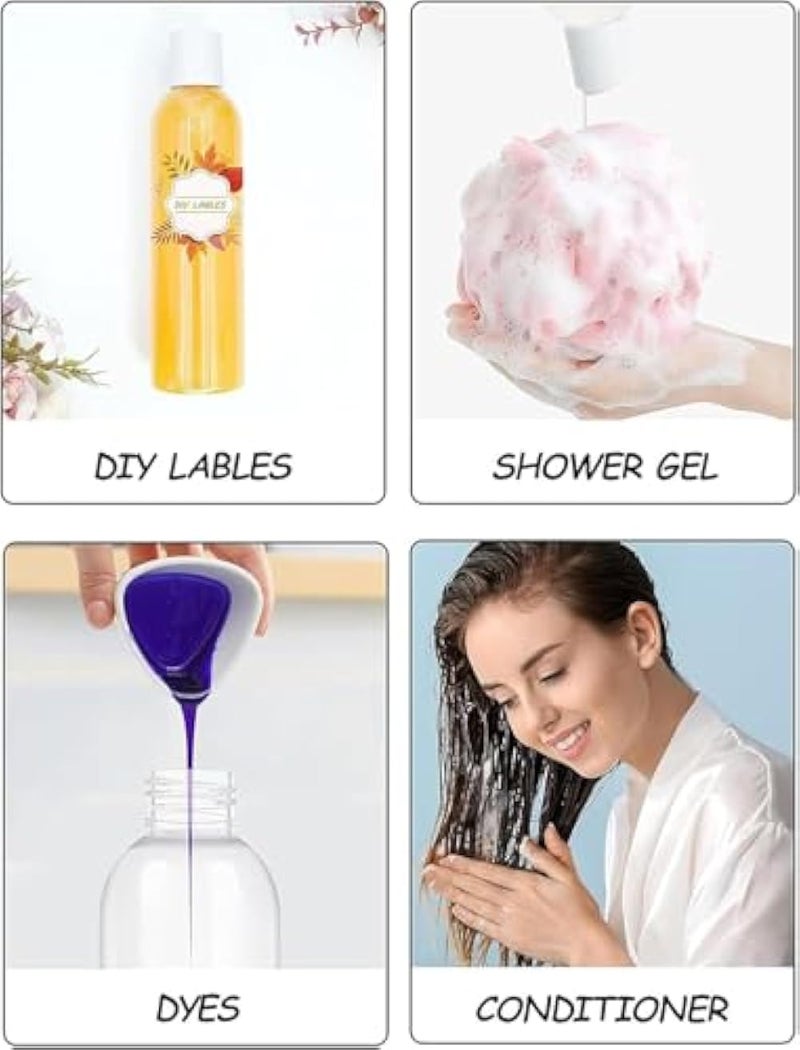 Clear Plastic Empty Bottle Travel Size Set - 4 Piece- Travel Size Bottle Kit Reusable BPA-Free Refillable Leak-Proof Dispensers Sprayers Lotion Shampoo Soap Liquids Makeup Skincare Toiletries - Image 3