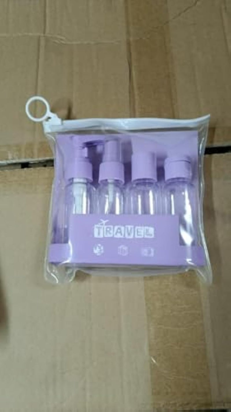 Clear Plastic Empty Bottle Travel Size Set - 4 Piece- Travel Size Bottle Kit Reusable BPA-Free Refillable Leak-Proof Dispensers Sprayers Lotion Shampoo Soap Liquids Makeup Skincare Toiletries - Image 5