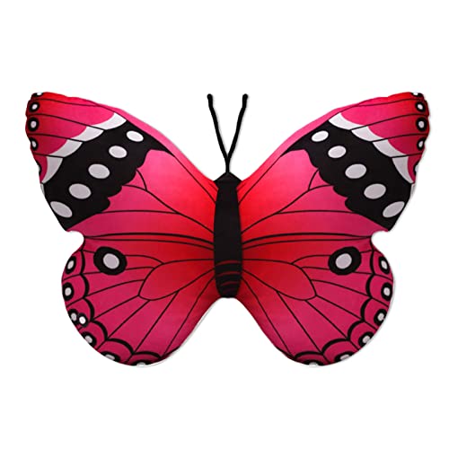 CHELEI2019 157 Butterfly Pillow Pink Butterfly Stuffed Animal Plush Toy Decor Gift for Kids - Image 1