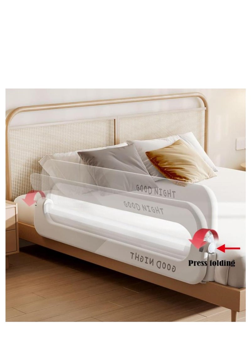 Golden Baby Bed Rails Guard - Foldable Toddler Bed Rail, Kids' Bed Rails & Rail Guards,Safety Bed Fence Protector Rail, Adjustable Heights Bed Guard Rail for Queen King Twin Bed Kid (1.5 M) - Image 5