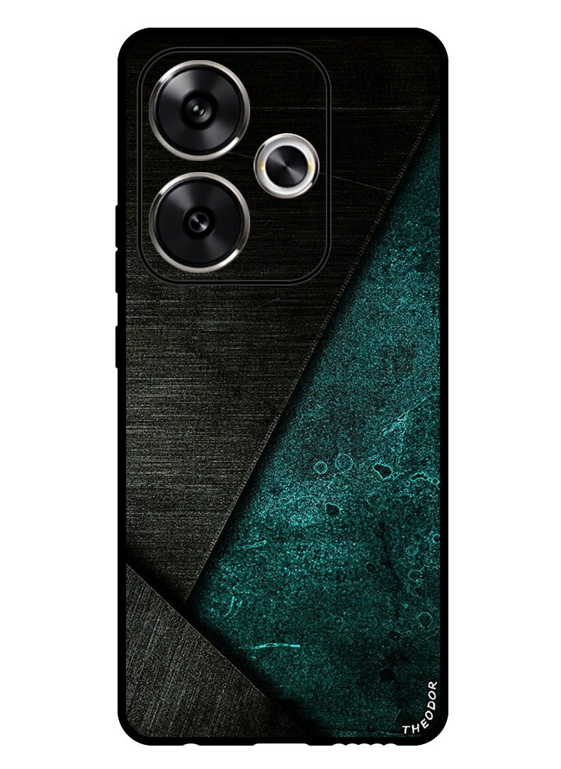 Theodor Protective Case Anti Scratch Shock Proof Bumper Cover For Xiaomi Redmi Turbo 3 Black Dark Green Pattern  - Image 1