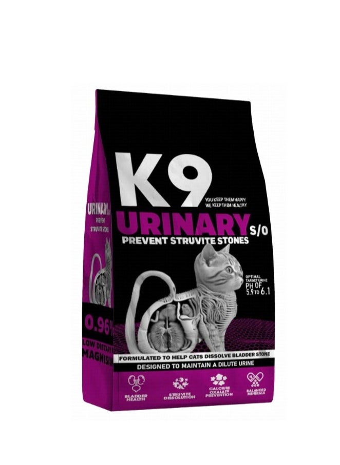 K9 Urinary S/O Dry Cat Food 2kg 