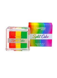 Beauty 3 Color Split Cake Retro Liner, Face & Body Paint Palette - Water Activated, Eyeliner, Aqua Graphic Liner, Professional SFX Makeup, Special Effects, 8g (Stone)