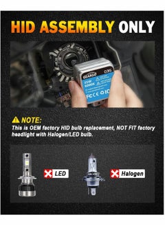 Y&D HID Headlight Bulb, D3S 500% Brightness 16000LM, 6000K White, OEM Xenon Replacement Bulbs Plug and Play 66340 42403 42302（2 PCS）  - Image 4