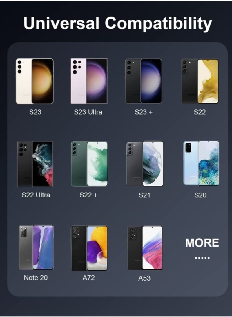 25W for Samsung Phone Fast Charger for S23, S23+, S23 Ultra, S22, S22+, S22 Ultra, S21, S21 Ultra, S21+, S20, A33, A72, A71, A53, A52, A51, A50, M33 USB C Cable and Plug Charge - Image 3