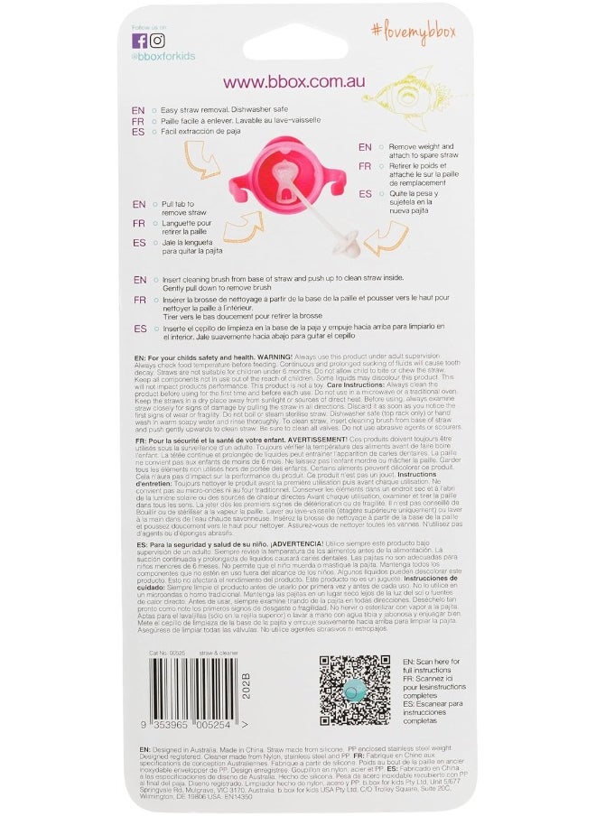 b.box b.box Sippy Cup Replacement Straw Pack  - Image 4