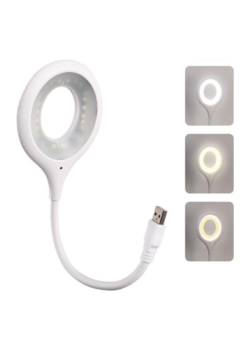 ماركة غير محددة مصباح USB للتحكم الضوتي  مصباح قراءة LED صغير محمول مع عنق اوزة مرن للباور بانك من رنا ستور  - Image 1