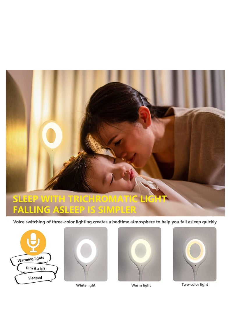 Generic - USB noise control lamp portable mini LED reading lamp with flexible goose neck for Rana store power bank - Image 1