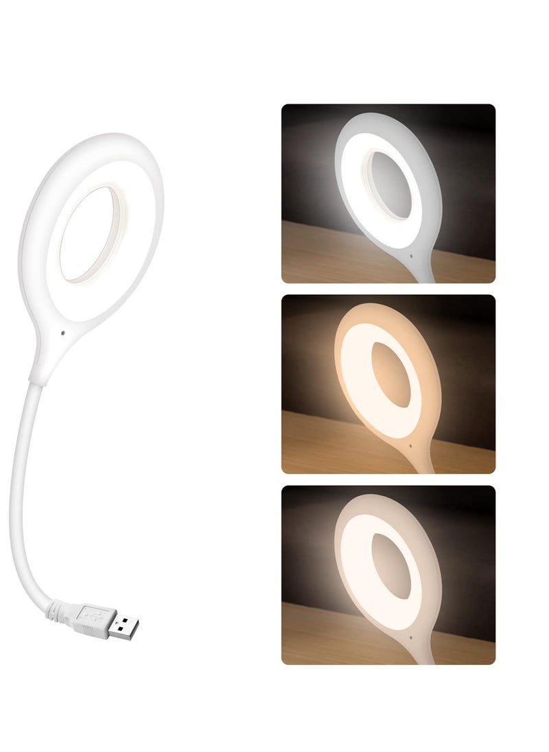 Generic - USB noise control lamp portable mini LED reading lamp with flexible goose neck for Rana store power bank - Image 1
