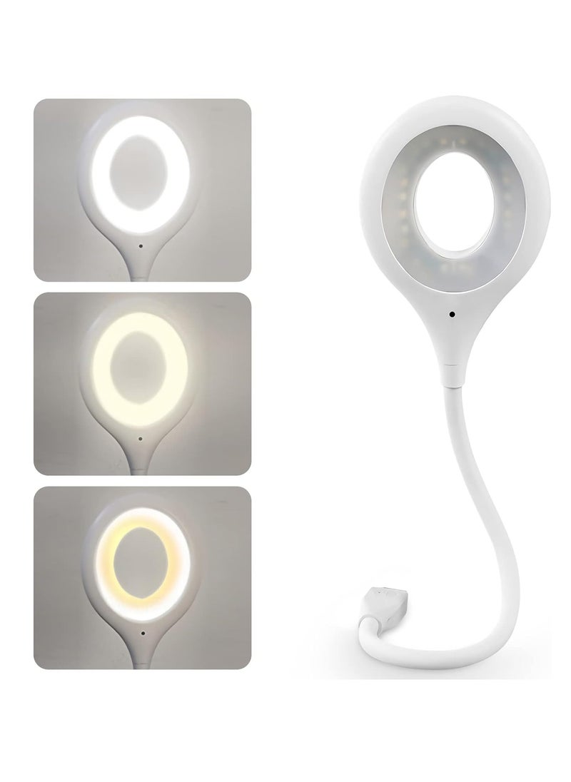 Generic - USB noise control lamp portable mini LED reading lamp with flexible goose neck for Rana store power bank - Image 1