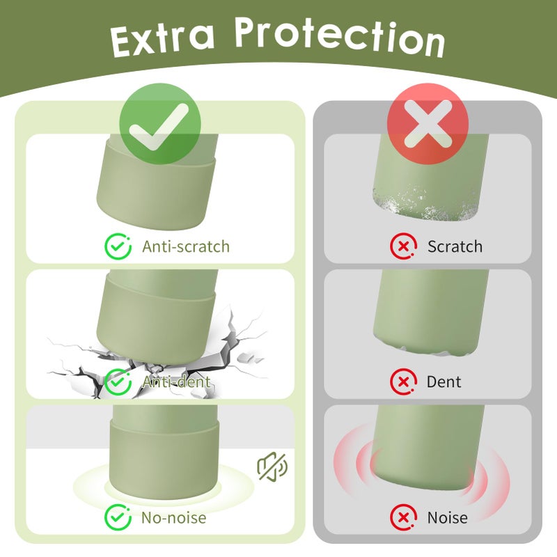 BKBY 2PCS Silicone Water Bottle Boot, Compatible with Owala 24oz 32oz 40oz, Protective Anti-Scratch & Anti-Dent No Noise Sleeve Cover for FreeSip/Twist/Flip Water Bottles (Camo Cool, 24oz) - Image 3