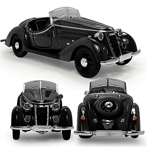 DARVICE 132 Diecast Metal car Classic Vintage Toy Car for Kids Light Sound Pullback Openable Door - Image 3
