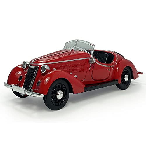 DARVICE 132 Diecast Metal car Classic Vintage Toy Car for Kids Light Sound Pullback Openable Door - Image 1
