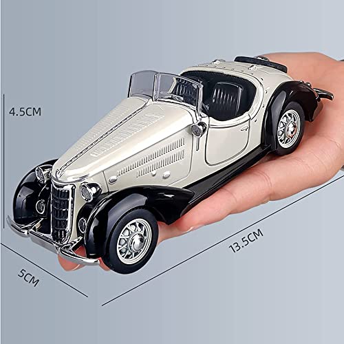 DARVICE 132 Diecast Metal car Classic Vintage Toy Car for Kids Light Sound Pullback Openable Door - Image 2