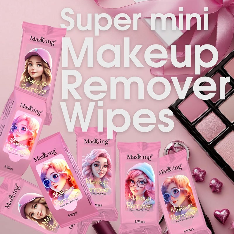 Masking Super mini Makeup Remover Wipe Super Mini Size Wipe Makeup Remover for Face Pack 10 - Image 5